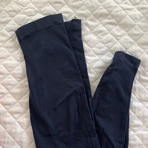 Navy Spanx maternity leggings